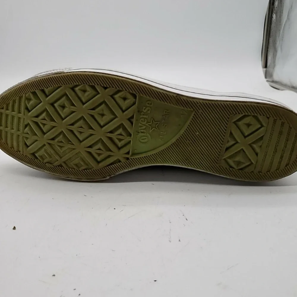 Converse One Star Shoes Mens Size 12 Green Leather Low Top Lace Up Sneakers - Picture 16 of 16